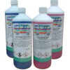 Blue & Pink Chemical Motorhome & Caravan Toilet Fluid Cleaner & Protector- 1L x4